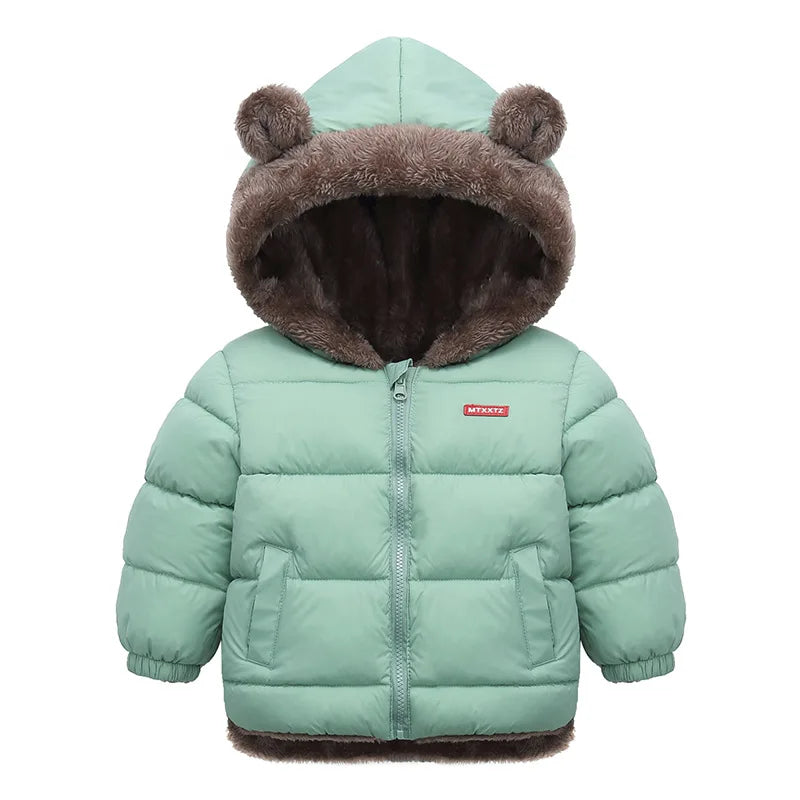 Kids Quilted Hooded Winter Coat | Warm Padded Jacket