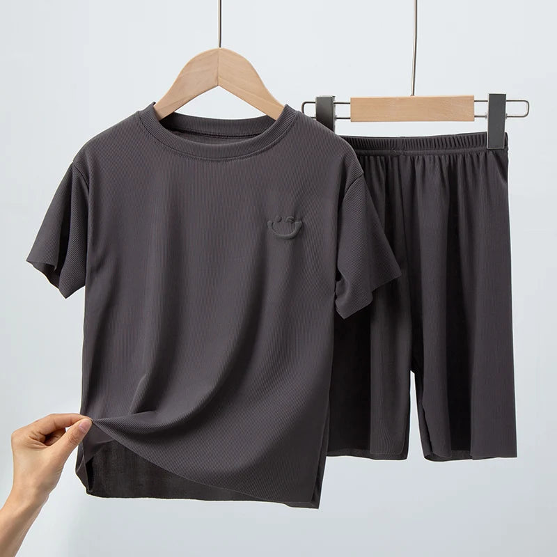 Cool Summer 2-Piece Shorts Set for Boys