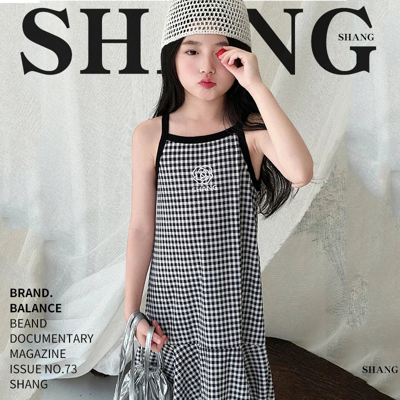 Girls' Summer Cotton Halter Dress – 6 Prints