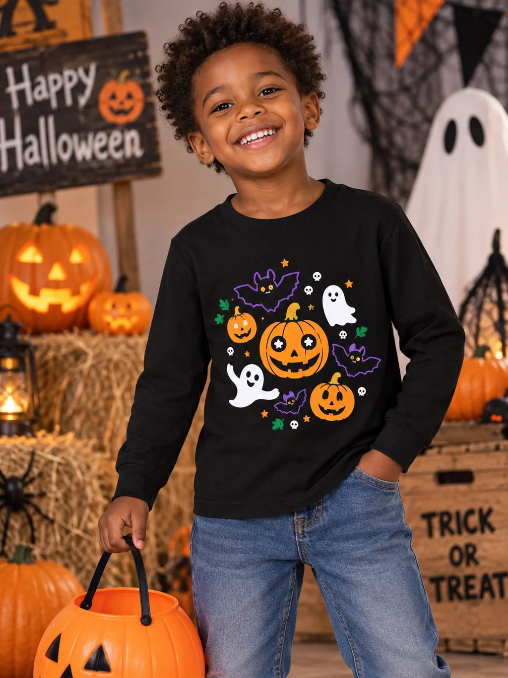 Glow-in-the-Dark Halloween Graphic Tee