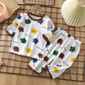 Baby Pajamas Sets Cotton Child Pajamas Toddler Long Sleeve B