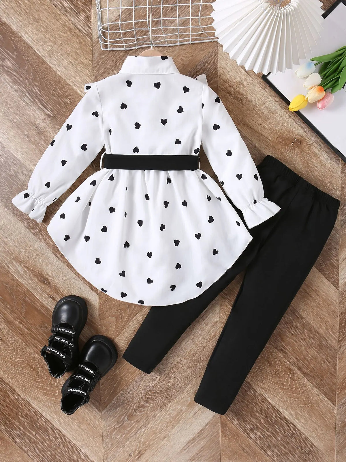 Spring Autumn Girls Clothing Sets Shirt + Bottoms 2Pcs Girls