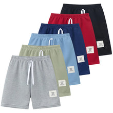 Load image into Gallery viewer, 1/3/6 Pcs Children's Solid Color Drawstring Strap Shorts Boy