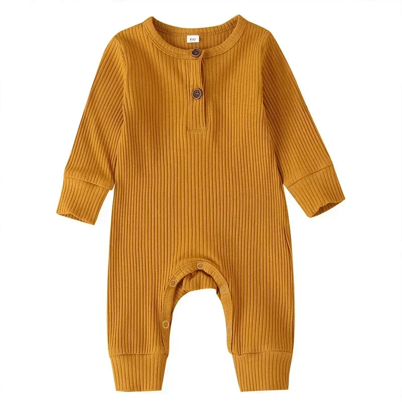 Ribbed Cotton Romper – Newborn to 18 months