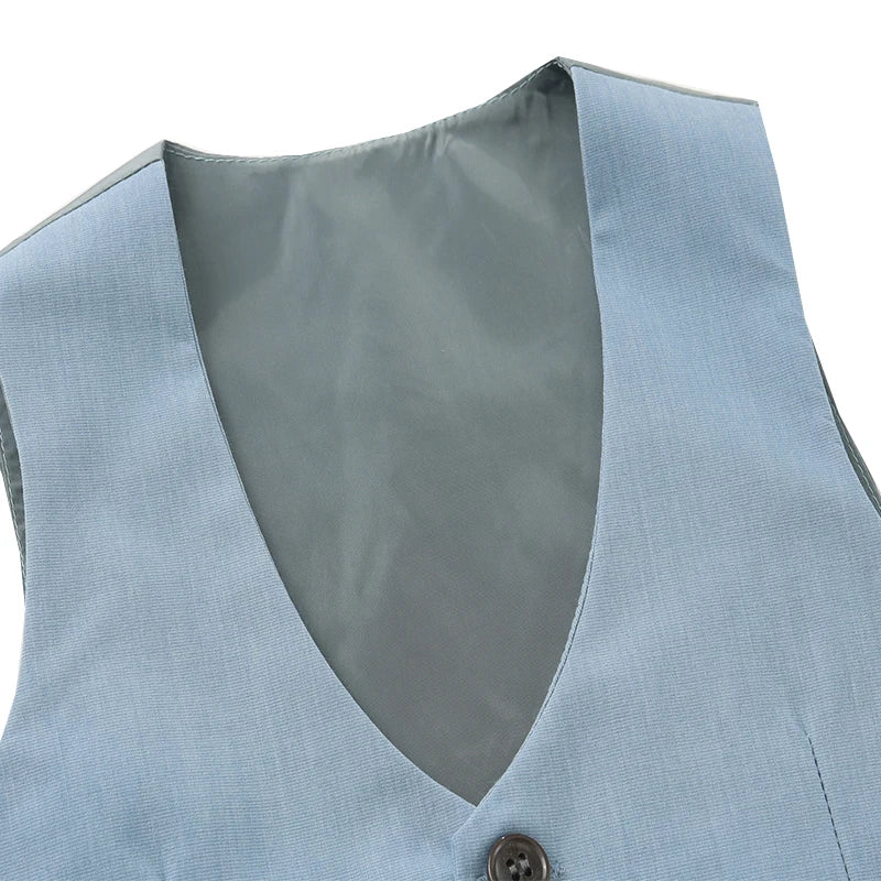Boys Formal Vest Suit Set – 6 Colours