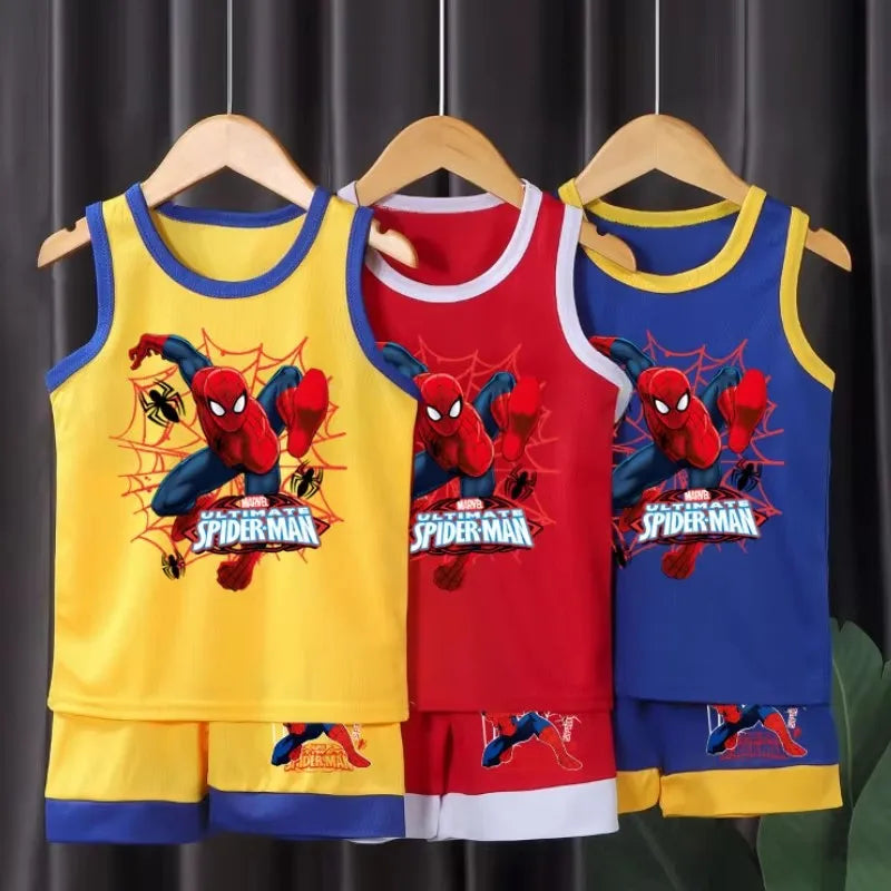 Boys Cartoon Vest & Shorts Set