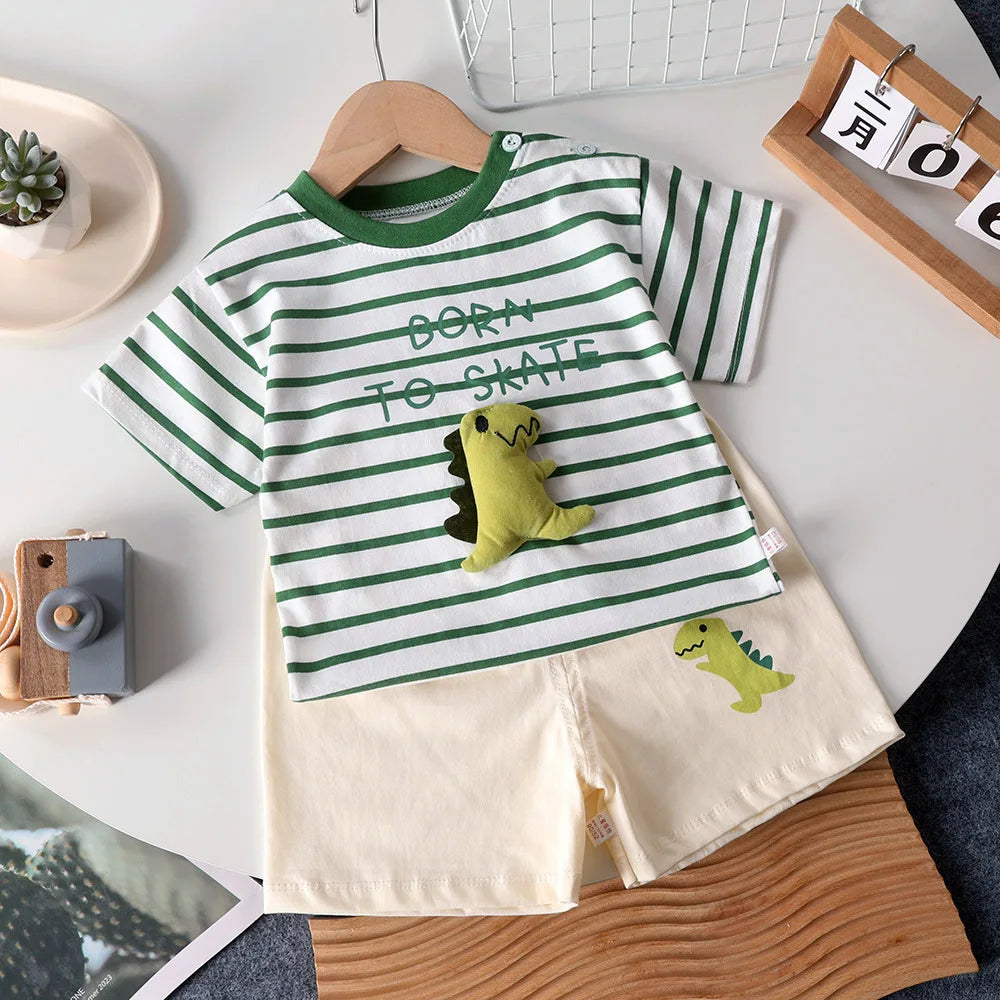 Cartoon T-Shirt & Shorts Set | Baby & Toddler