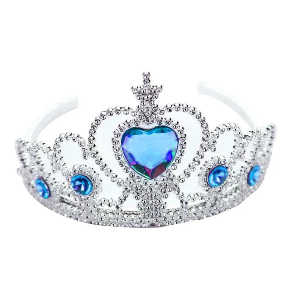 Princess Tiara Crown Set – 5 Sparkly Headpieces