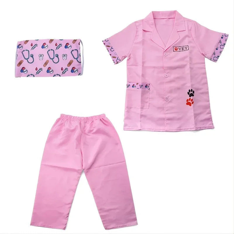 Vet Doctor Dress-Up Costume Set