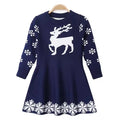 Girl Dress Winter Knitted Chiffon Dress Girl Christmas Party