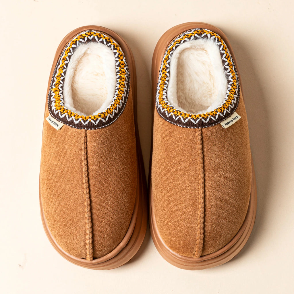 Winter Soft Sole Women's Slipper Boots Fuzzy Outdoor Casual