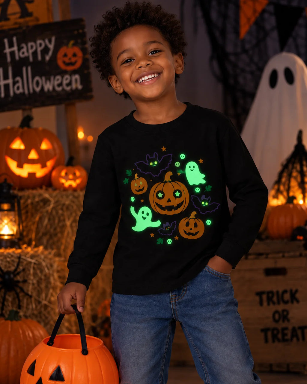 Glow-in-the-Dark Halloween Graphic Tee