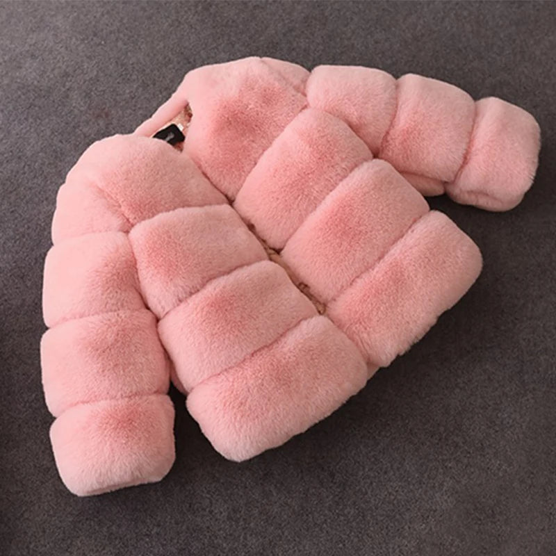 Girls Faux Fur Coat – Cosy Winter Essential
