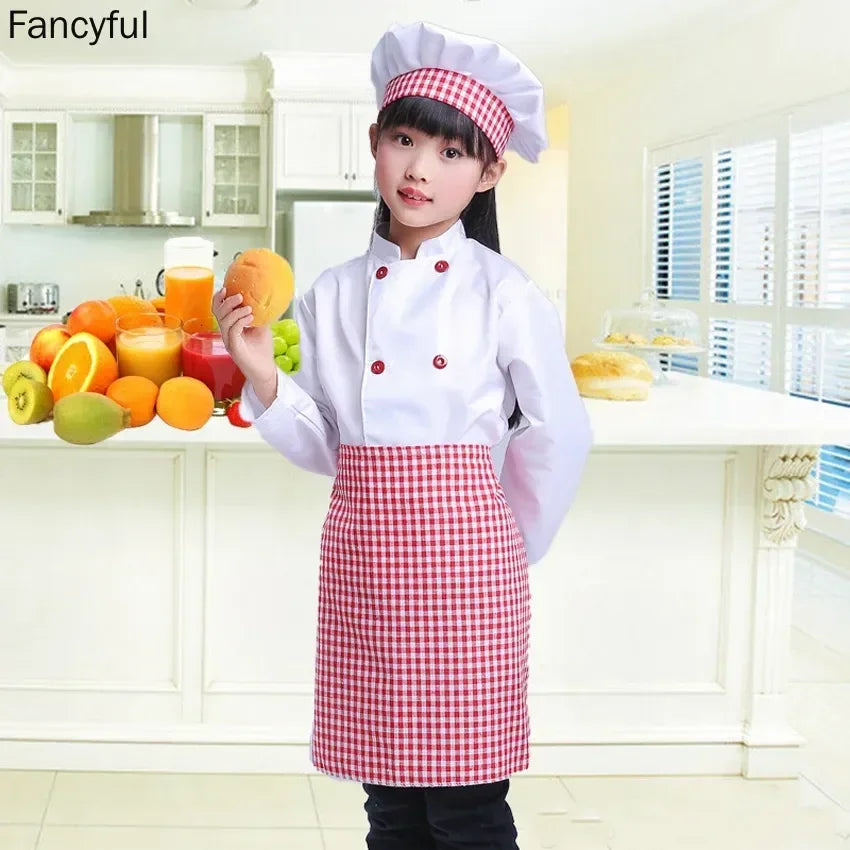 Kids Chef Uniform – Cook Costume Set