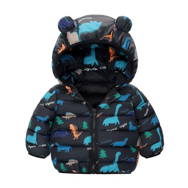 Hooded Lightweight Jackets Children Boys Girls Baby Coats Wi