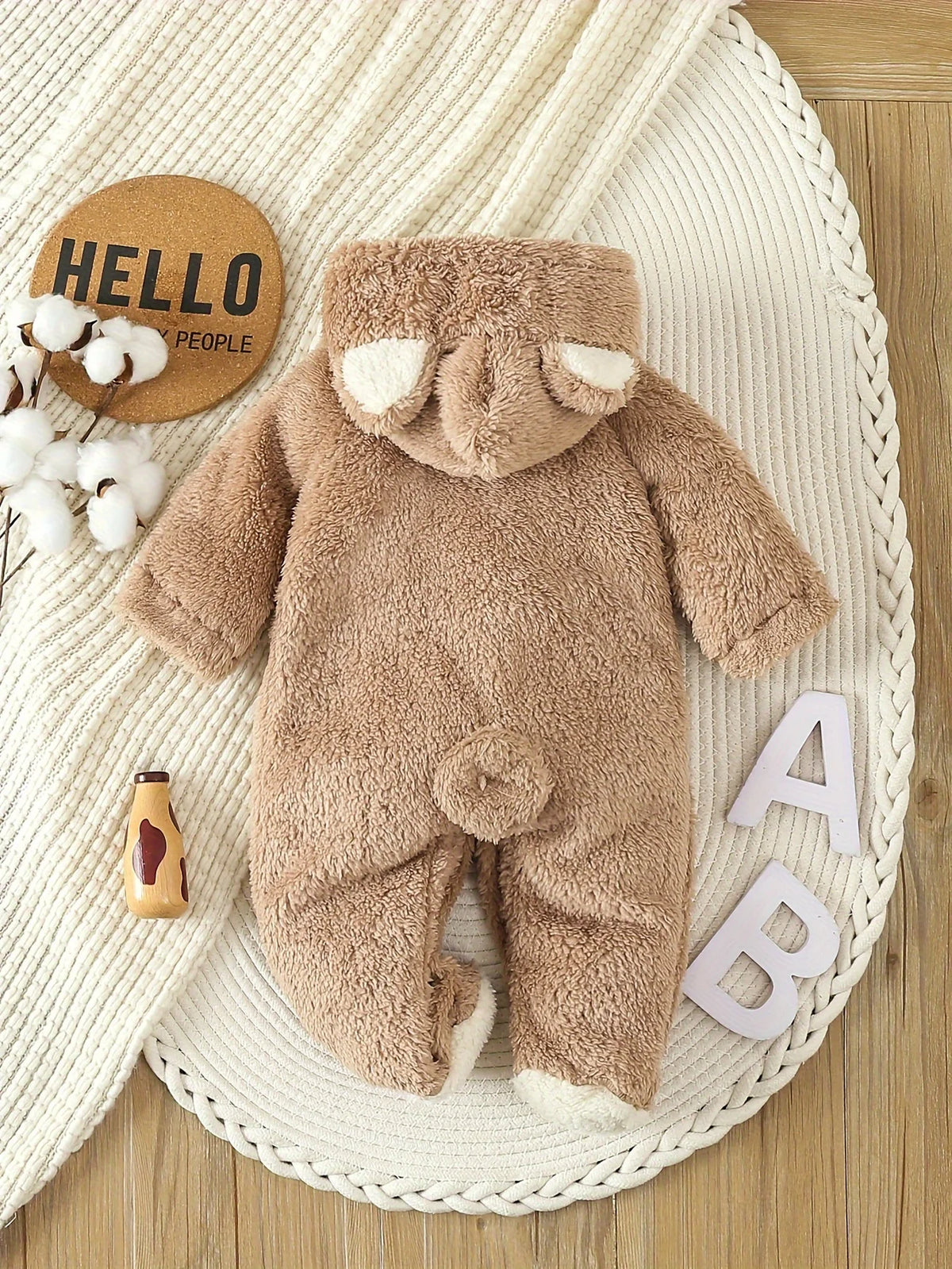 Newborn Baby Rompers Spring Autumn Warm Fleece Baby Boys Cos