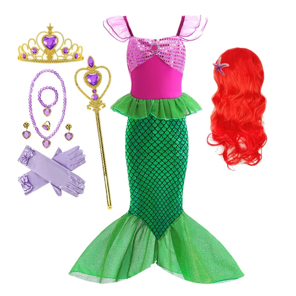 Princess Dress-Up Costume for Girls, Ages 2–10