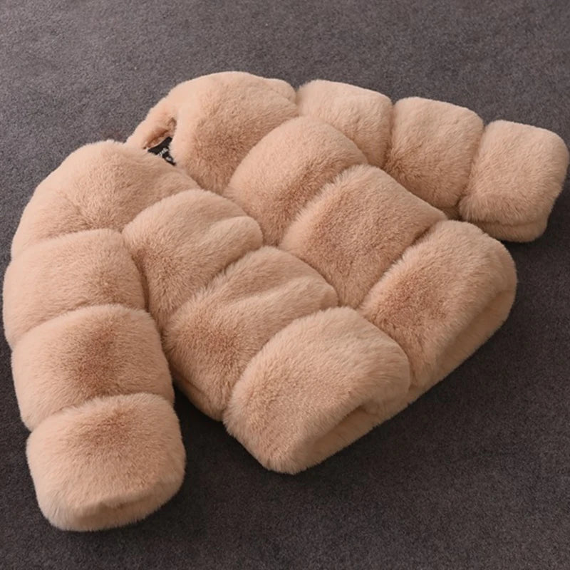 Girls Faux Fur Coat – Cosy Winter Essential