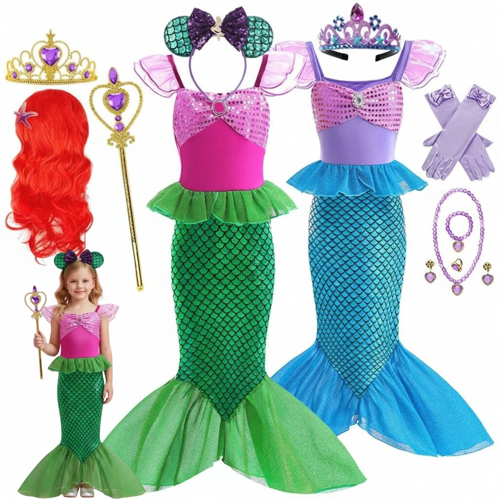 Princess Dress-Up Costume for Girls, Ages 2–10