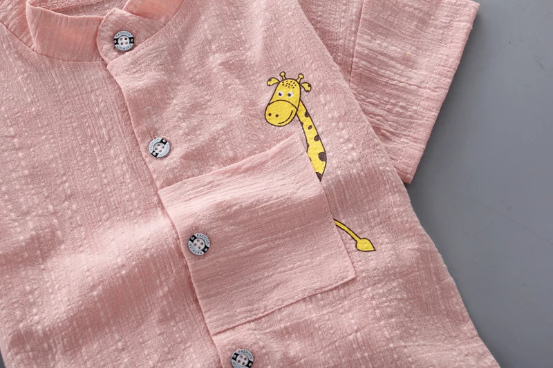 Summer Sale Toddler Kids Baby Boys Shirt Cartoon Tops Denim
