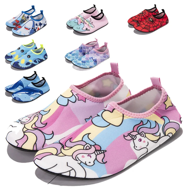 Kids Water Sport Beach Swimming Socks Girl Thin Multi Prints