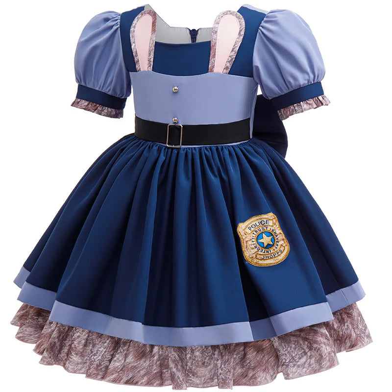 Girls Judy Bunny Police Officer Dress Disney Zootopia 2 Bunn
