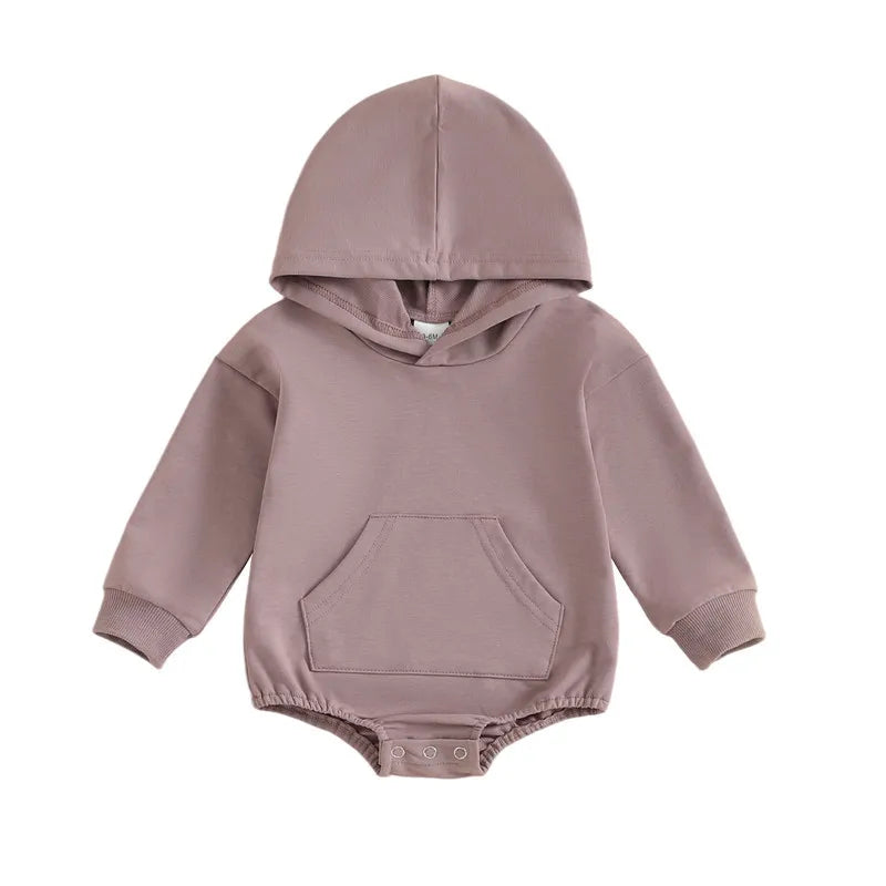 Cosy Hooded Baby Romper – Newborn to 2 Years