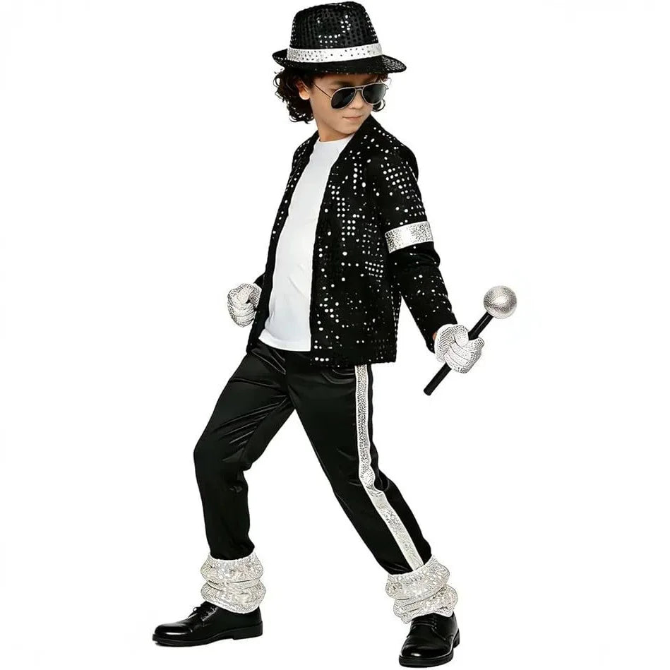 Kids Halloween Cosplay Outfit Boys Dance Show Performance Pa