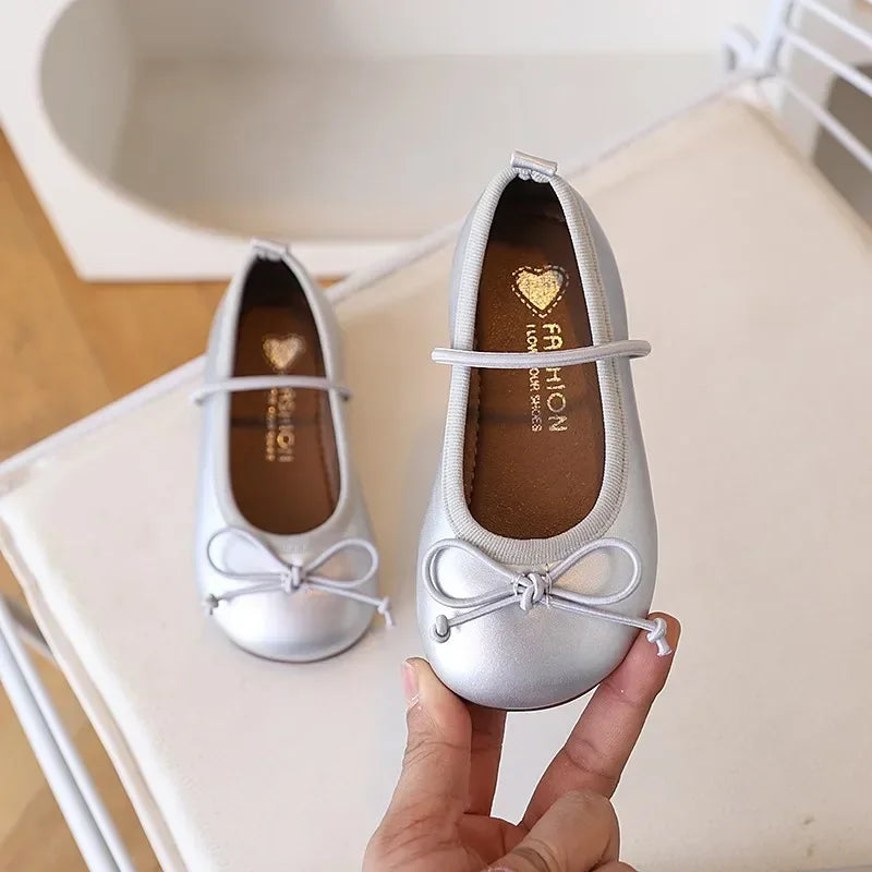Children Leather Shoes for Girls Spring Korean Style Soft An