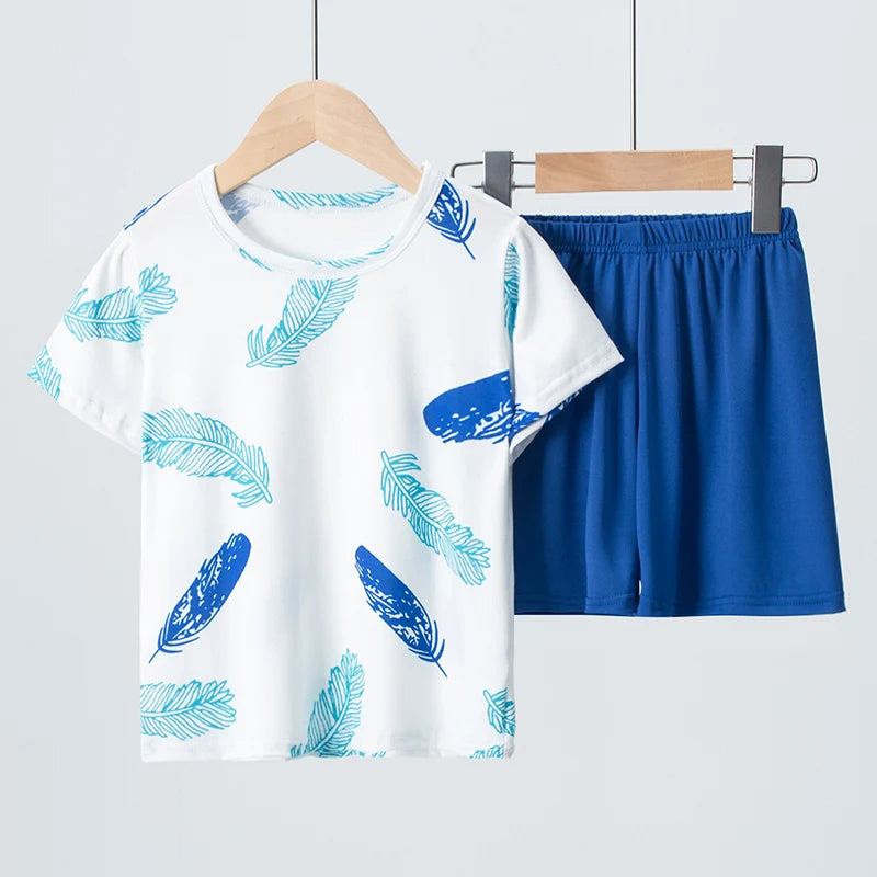 Dinosaur & Floral Shortie Pyjama Sets for Kids