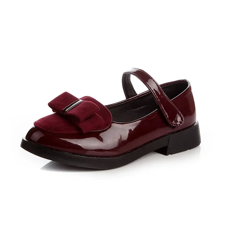 Girls Flats Children Princess Shoes With Bow-knot Sweet Kids
