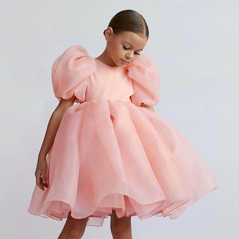 Child Evening Flower Pageant Vestidos Girls Princess Dress L