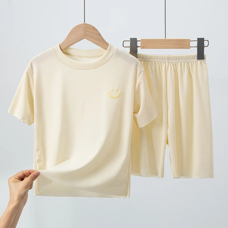 Cool Summer 2-Piece Shorts Set for Boys