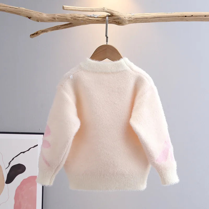 Nice Children's Sweater Autumn Winter 2026 Baby Dragonfly Pa