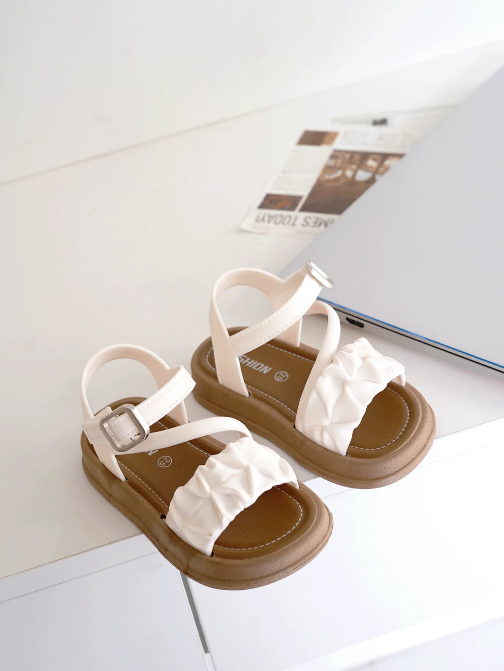 Children's slippers, summer breathable, bow decoration, suit