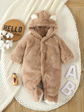 Newborn Baby Rompers Spring Autumn Warm Fleece Baby Boys Cos