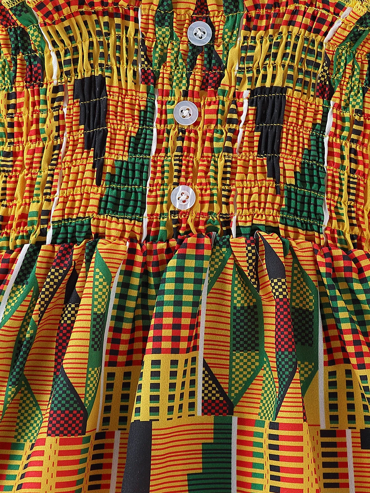 Girls' African Bohemian Dress, Ages 4–7