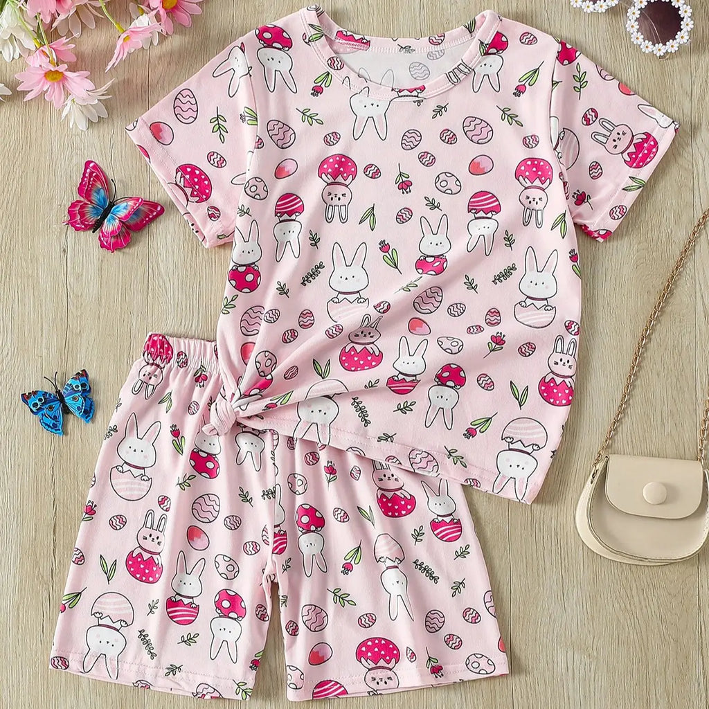 Kids' Printed Pyjama Set | Cute Animal Designs