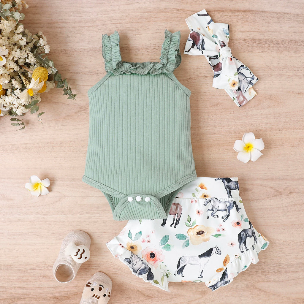 Citgeett Summer Infant Baby Girl Pants Suit Casual Party Off