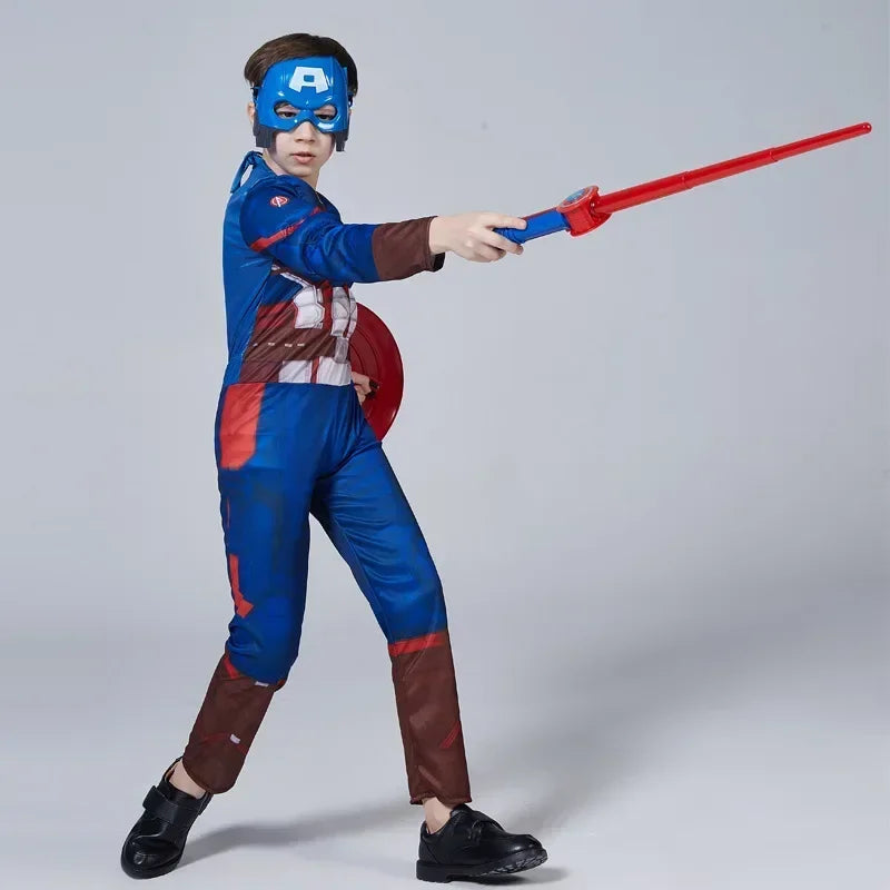 Captain America Muscle Costume Superhero Captain America Mus