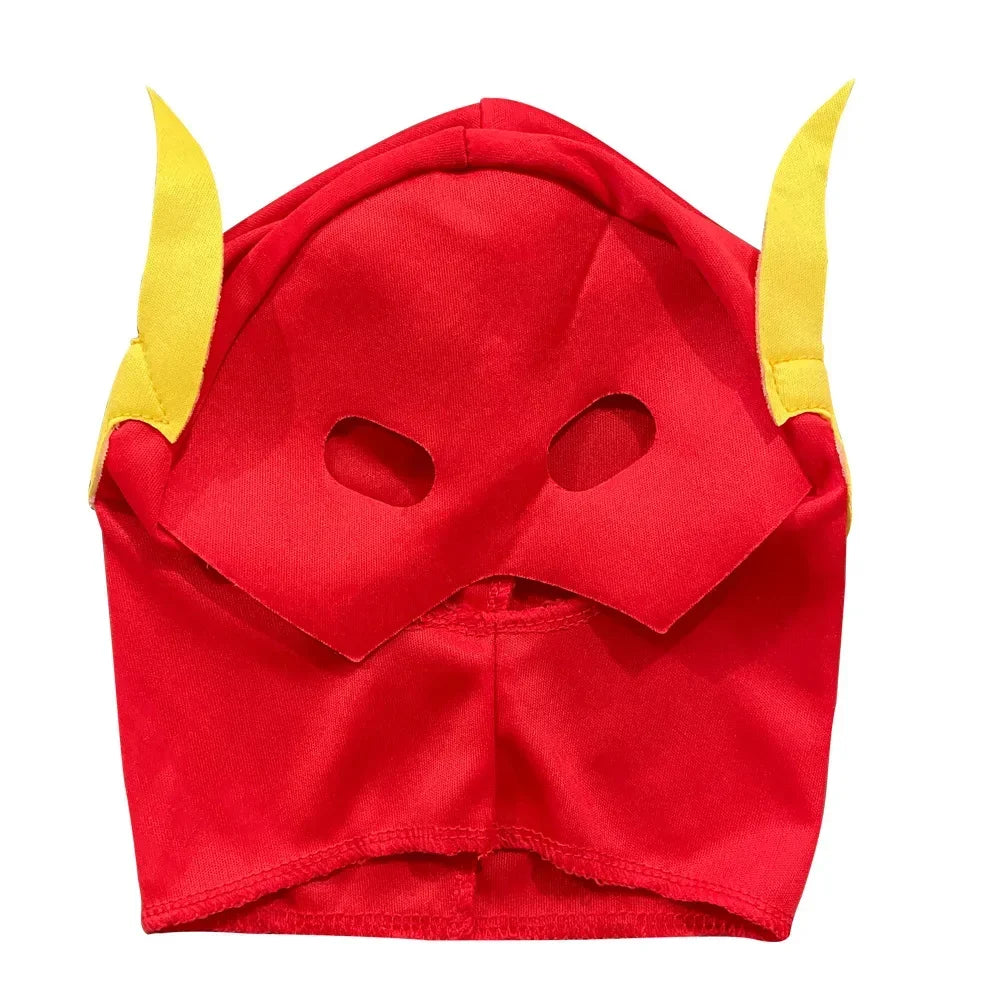 Halloween Superhero Set Flash Muscle Fancy Dress Unisex Fant