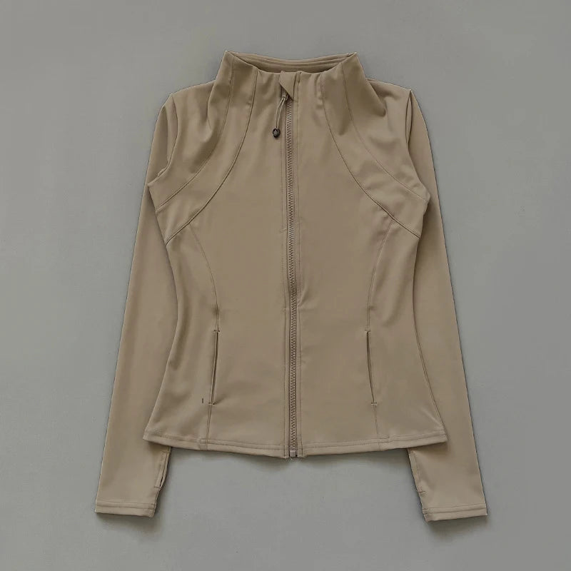 Yoga Clothes Windbreaker Sportswear Woman Running Long Sleev