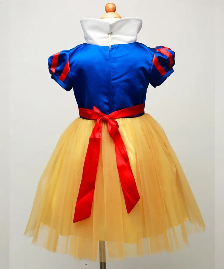 Snow White Princess Dress Up Kids Girls Halloween Costume Wi