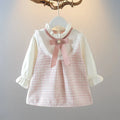 Checkered Long Sleeve Baby Girl Dress