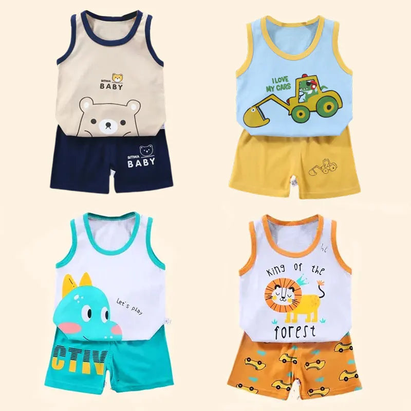 Boys Summer Vest & Shorts Set