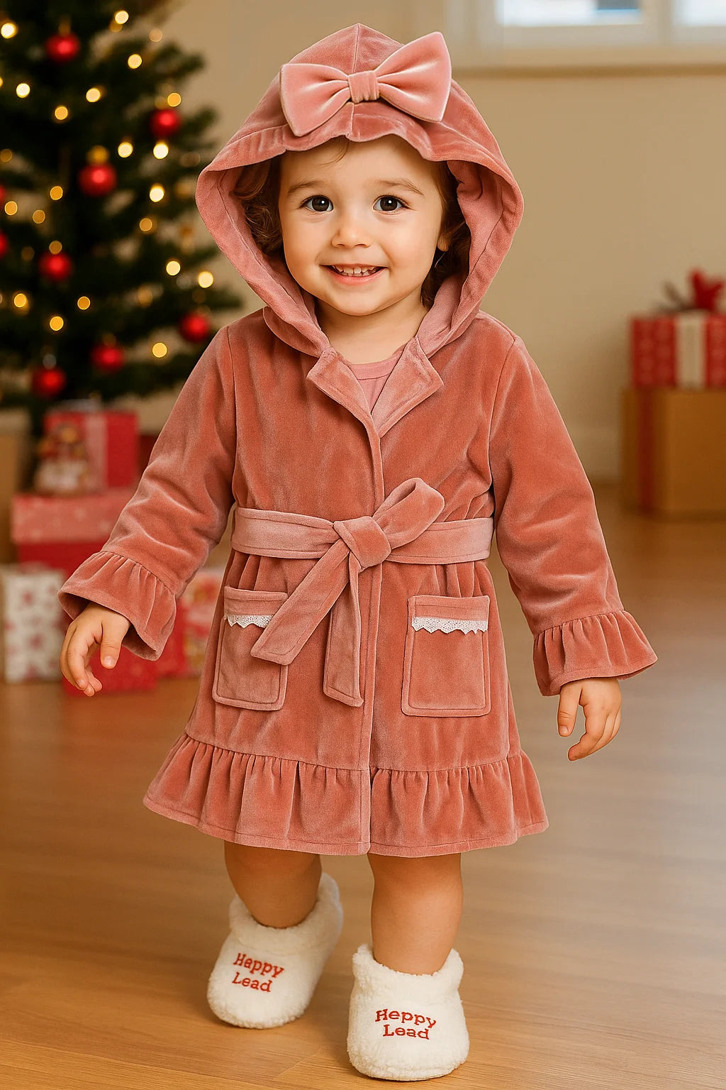 Velvet Christmas Pyjamas Set – Kids