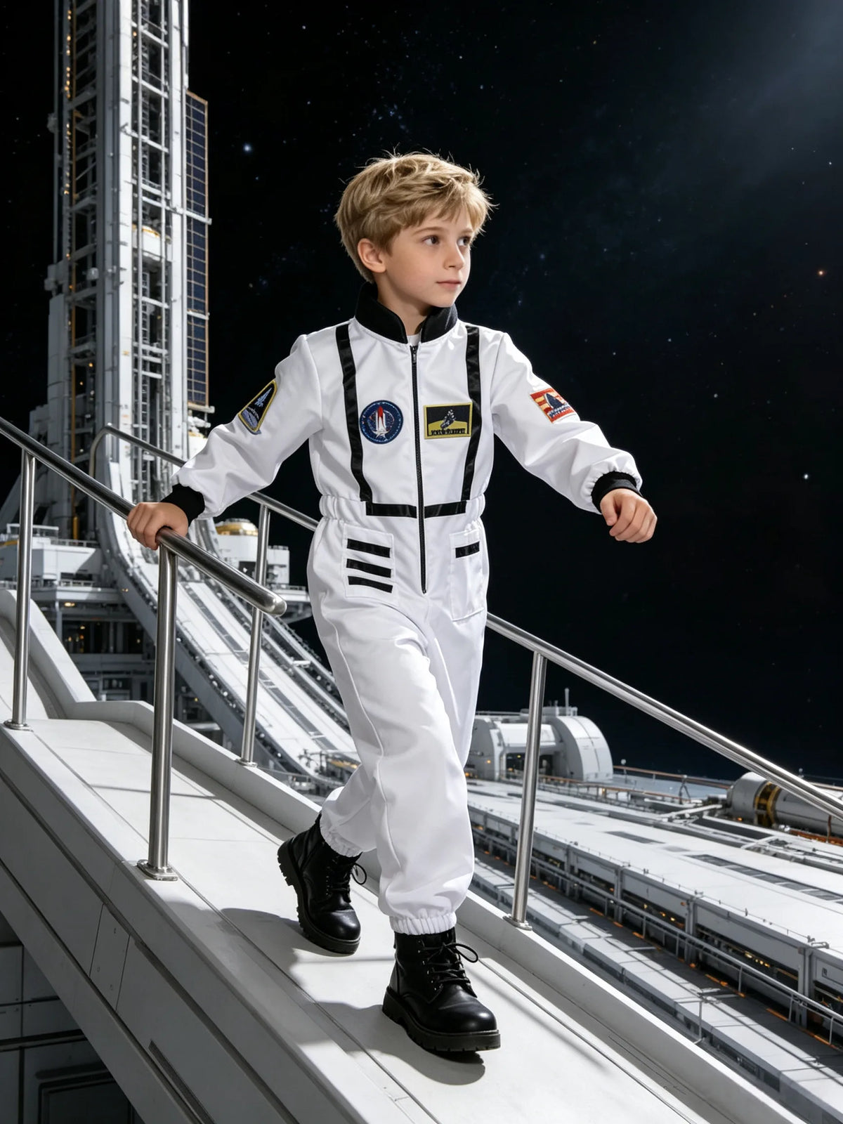 White Astronaut Jumpsuit | Kids Space Costume