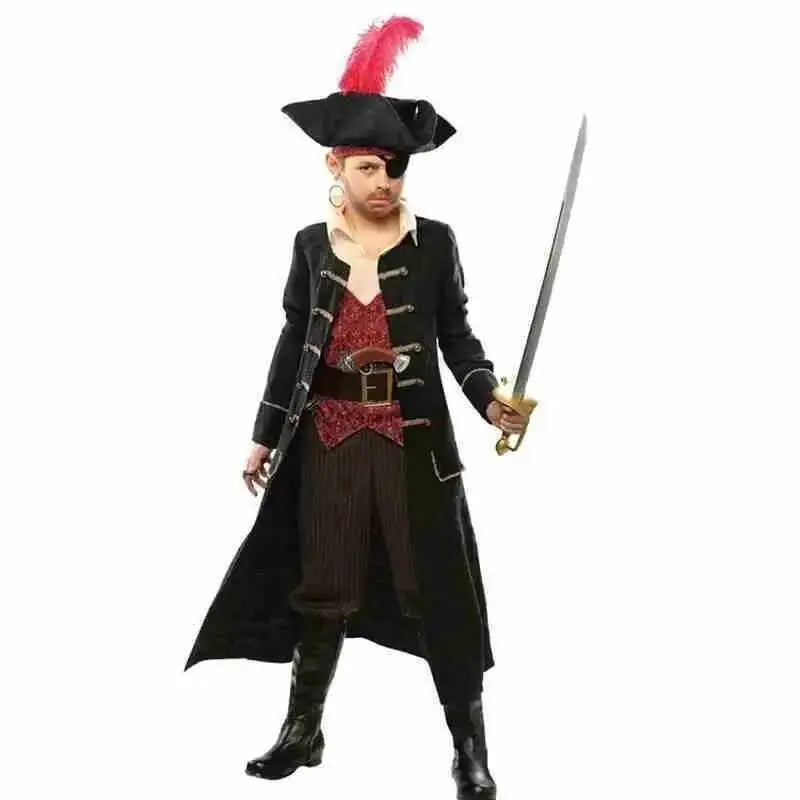 boy children's halloween pirates costume Fret Jack cosplay f