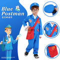 Blue Postman Costume with Hat & Bag