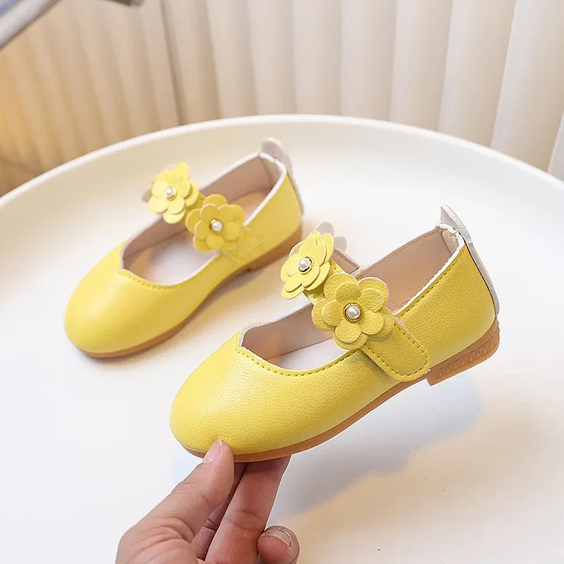 Spring Autumn Little Girls Ballet Shoes Sweet Chic Kids Prin